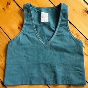 Small Blue Athleta Cropped Top